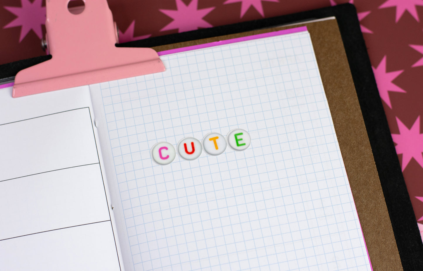 Letter Beads Sticker Sheet