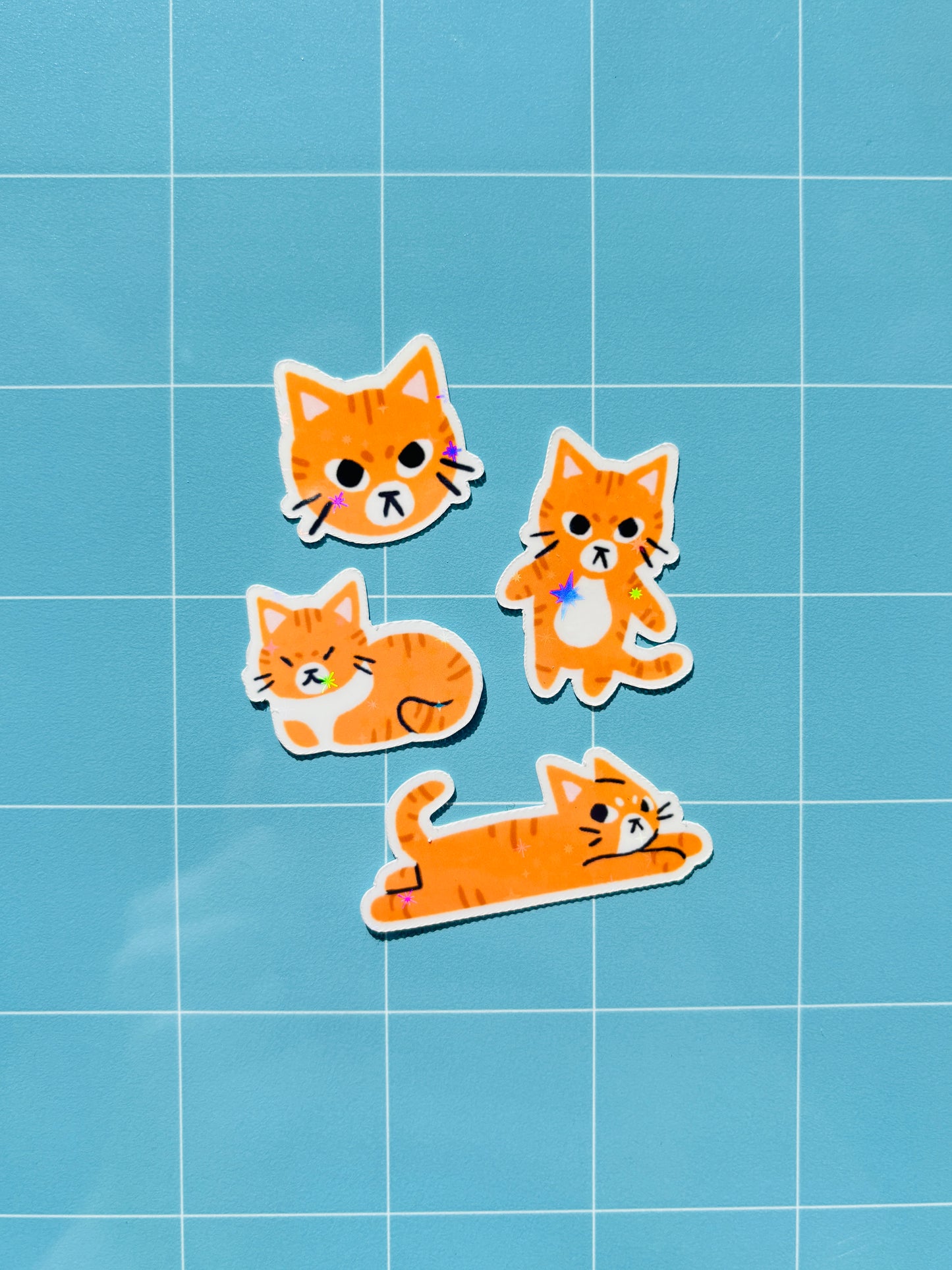 Mini Holographic Kitties Sticker Pack