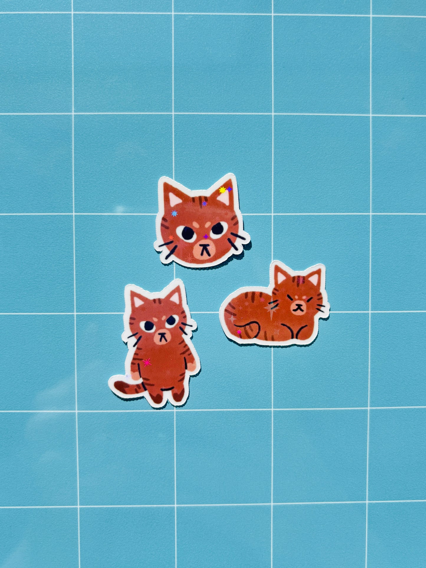 Mini Holographic Kitties Sticker Pack
