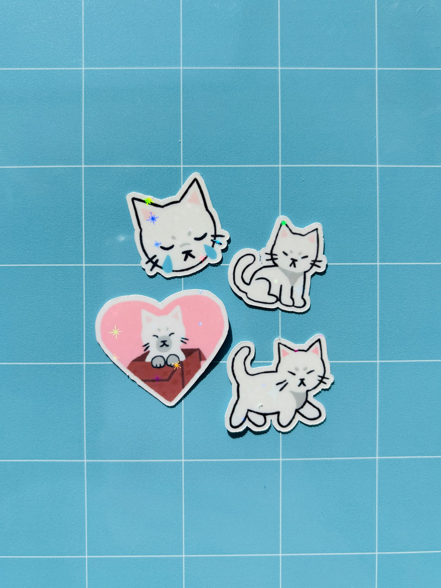 Mini Holographic Kitties Sticker Pack