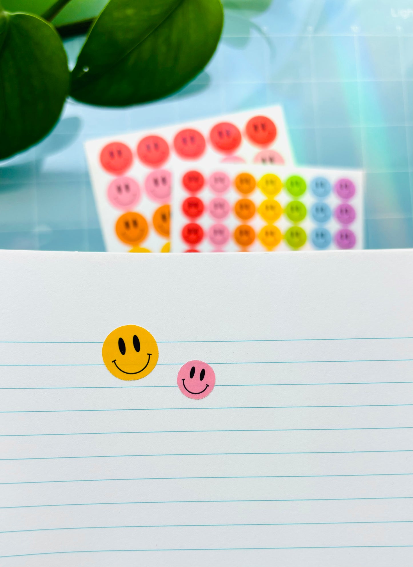 Rainbow Smiley Sticker Sheets