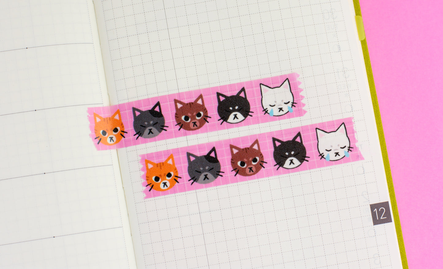 Kitty Faces Washi Tape