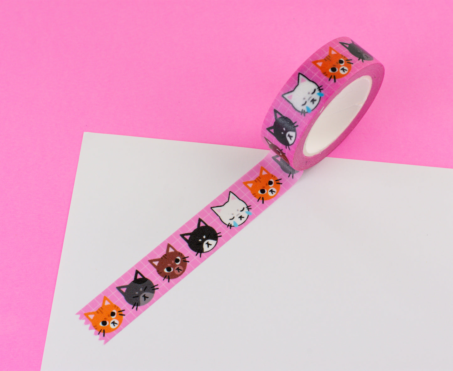 Kitty Faces Washi Tape