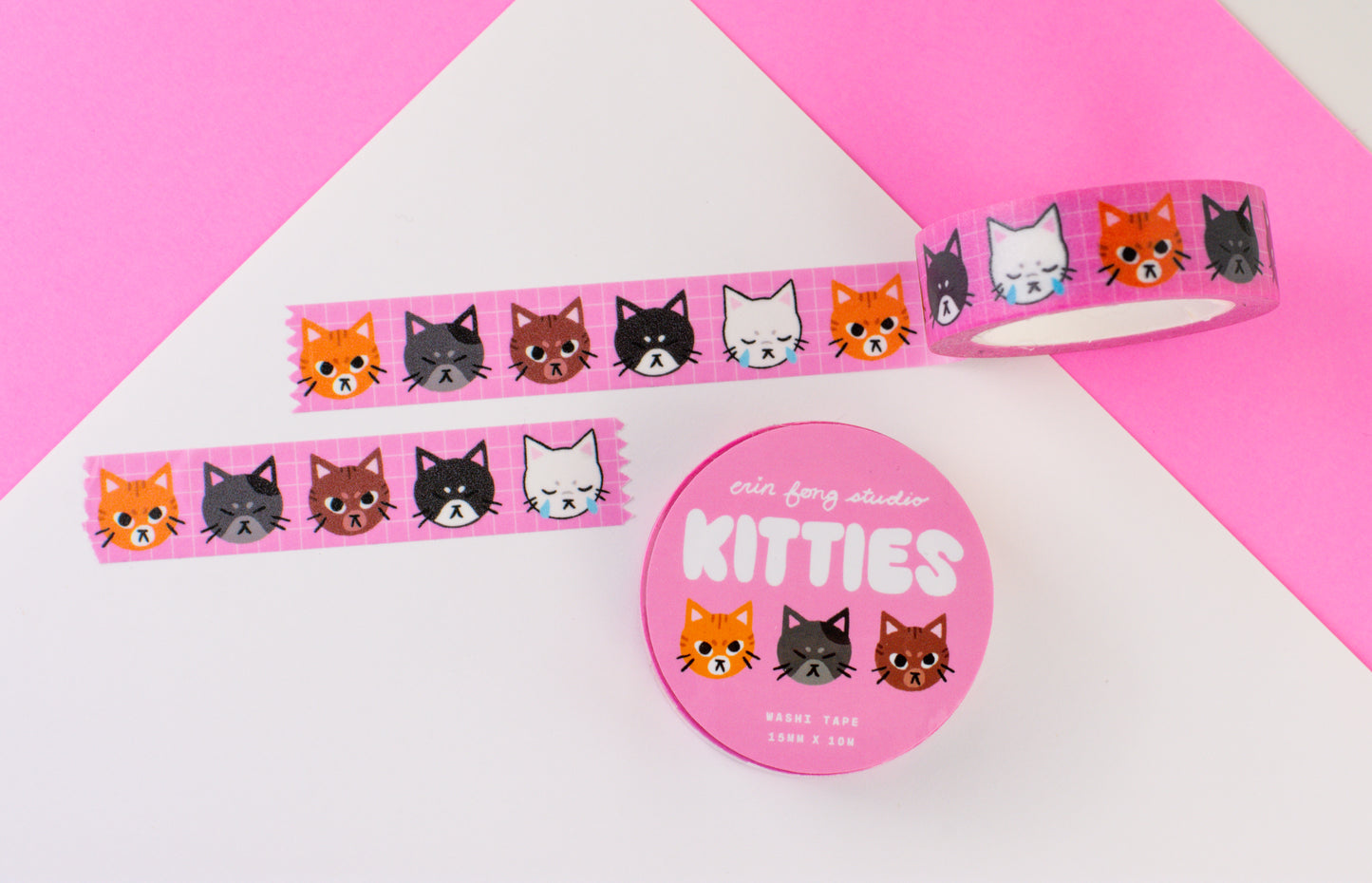 Kitty Faces Washi Tape