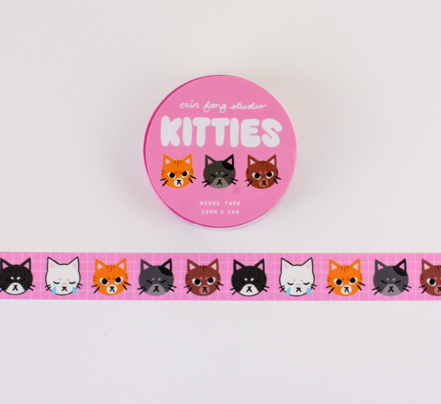 Kitty Faces Washi Tape