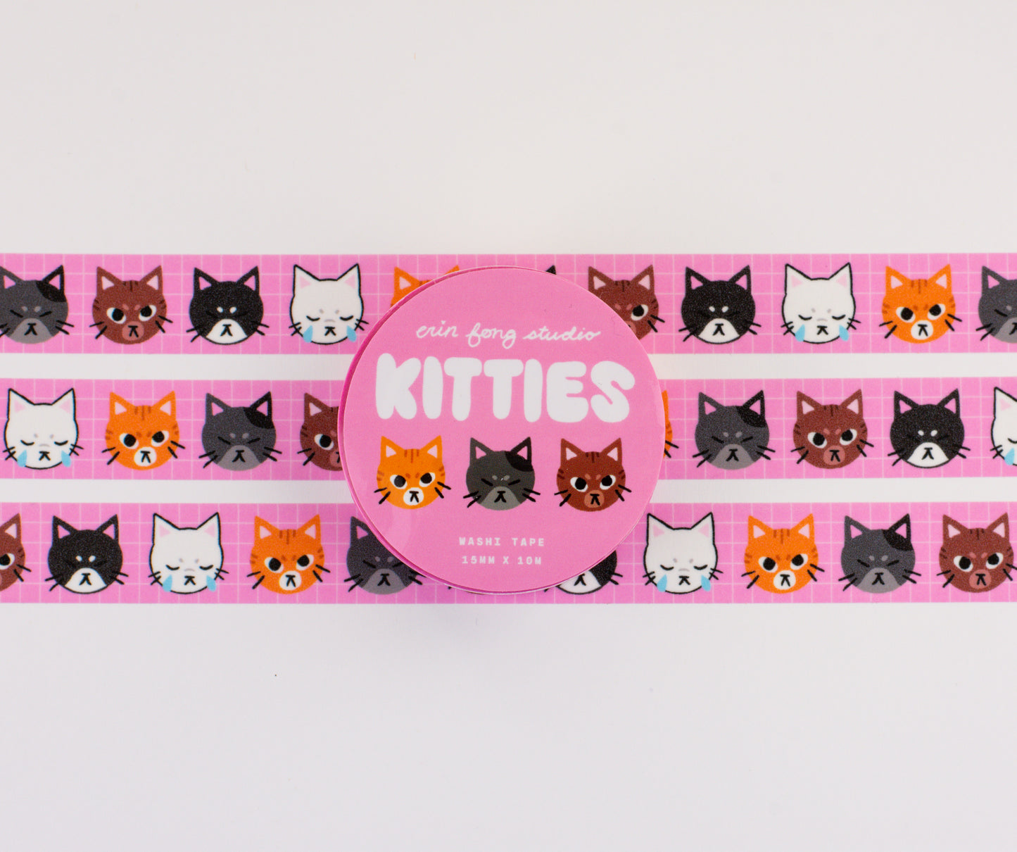 Kitty Faces Washi Tape