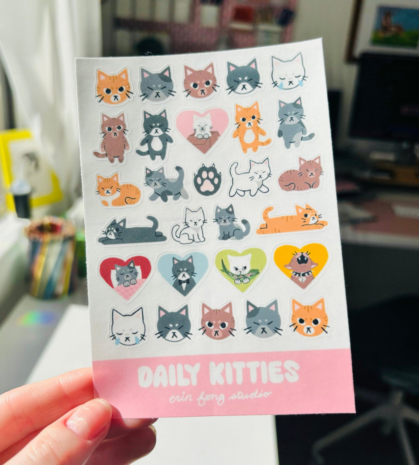 Daily Kitties Sticker Sheets