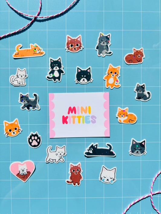 Mini Holographic Kitties Sticker Pack