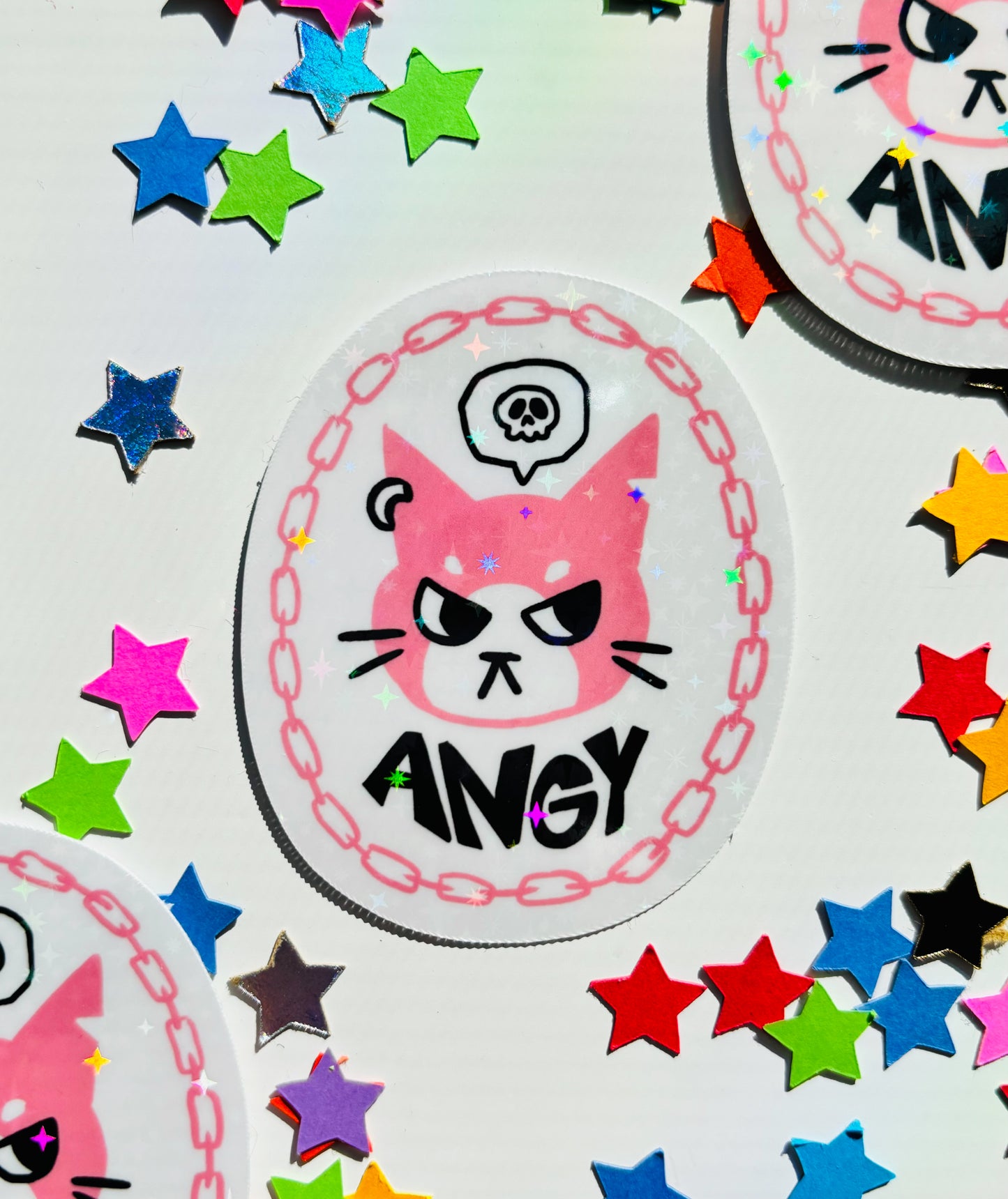 Angy Emo Cat Sticker