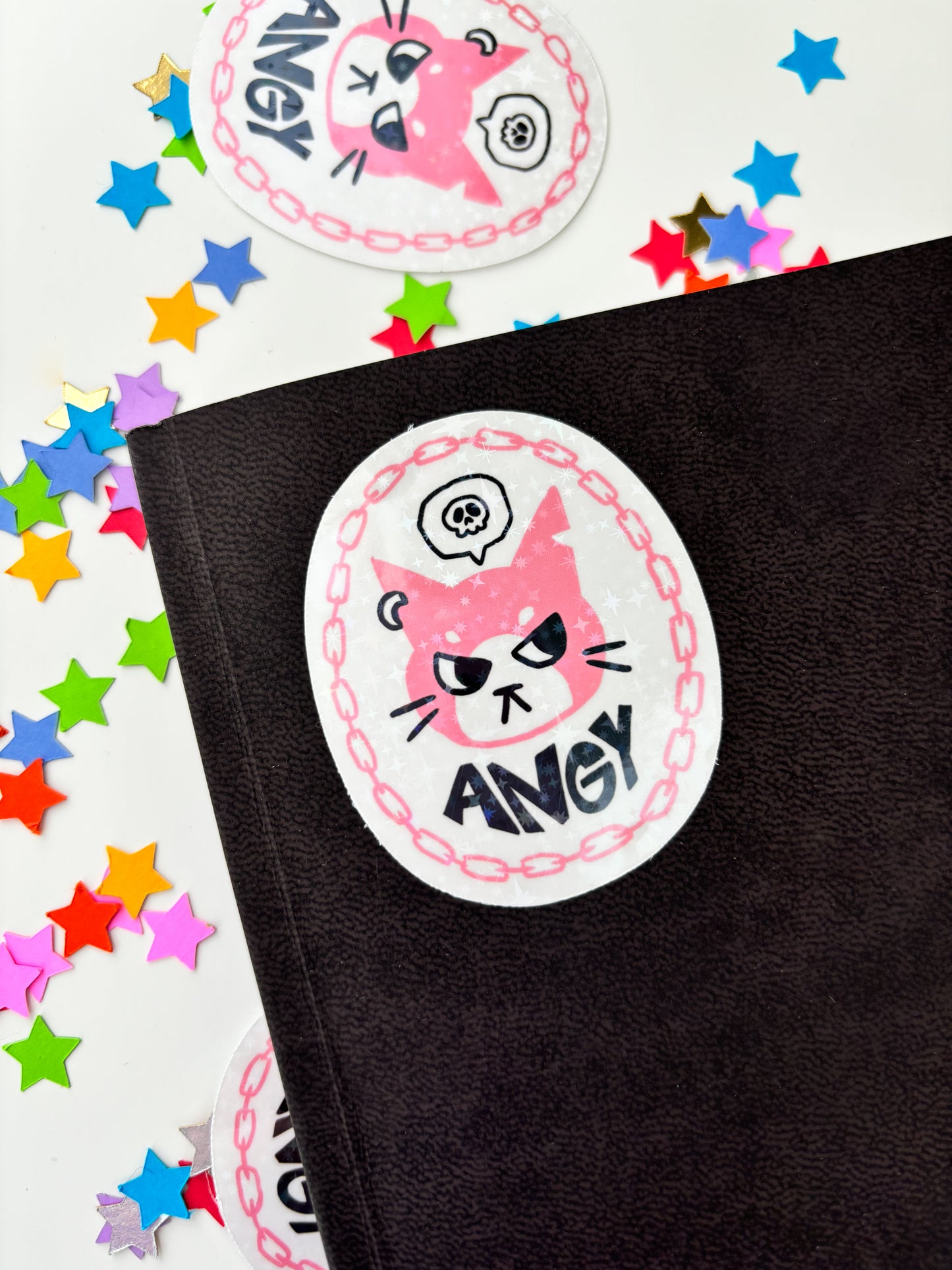 Angy Emo Cat Sticker