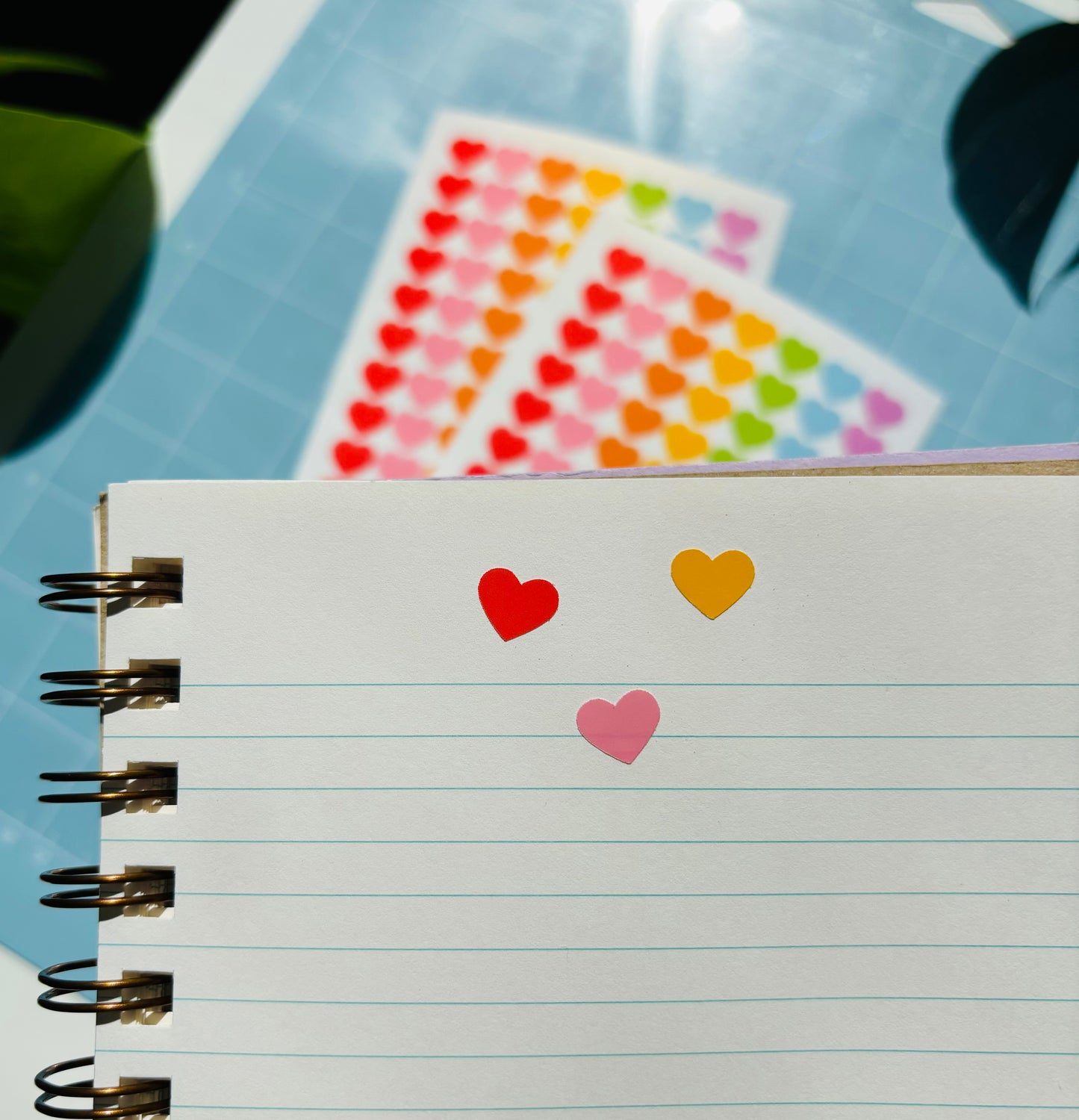 Rainbow Heart Sticker Sheets